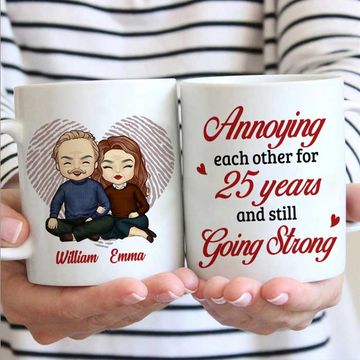 Discover Annoying Each Other For So Many Years & Still Going Strong - Gift For Couples, Personalized Mug