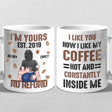 Discover You’re Hot And Constantly Inside Me - Couple Personalized Custom Mug - Gift For Husband Wife, Anniversary