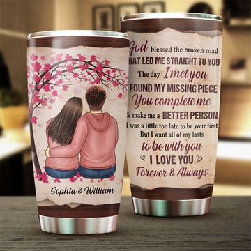 Discover You Make Me A Better Person, I Love You Forever & Always - Gift For Couples, Personalized Tumbler