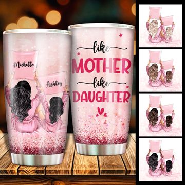 Discover Like Mother Like Daughter - Personalized Tumbler