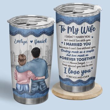 Discover The Queen Of My Heart - Couple Personalized Custom Tumbler - Gift For Husband Wife, Anniversary