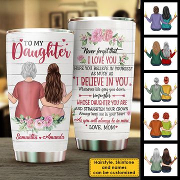 Discover Never Forget That I Love You - Personalized Tumbler For Daughter