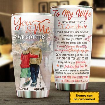 Discover Never Forget That I Love You  - Personalized Tumbler