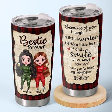 Discover Friends Stop Being Friends And Become Sisters - Personalized Tumbler