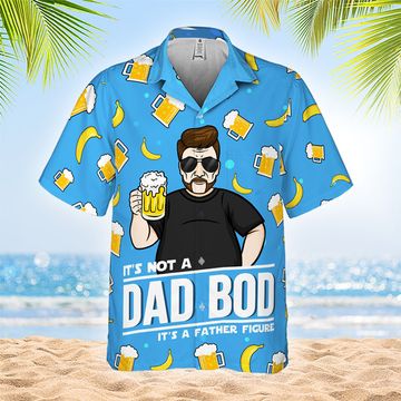 Discover It's Not A Dad Bod, It's A Father's Figure - Gift For Father - Personalized Unisex Hawaiian Shirt