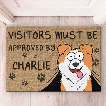 Discover Welcome Humans! Our Doormat Is Pet Approved - Dog Personalized Custom Home Decor Decorative Mat