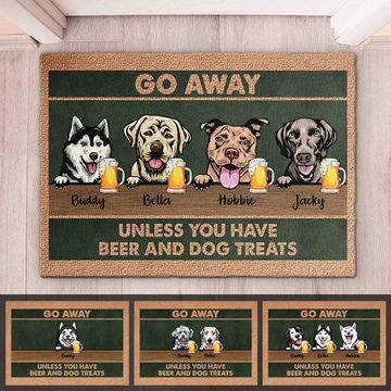 Discover Dog - Unless You Have Beer And Dog Treats - Funny Personalized Dog Decorative Mat, Doormat