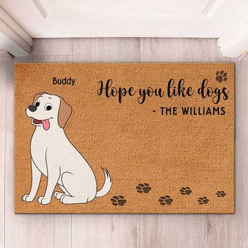 Discover We Hope You Like Our Dogs - Dog Personalized Custom Home Decor Decorative Mat