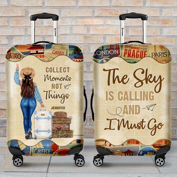 Discover If Not Now Then When - Travel Personalized Custom Luggage Cover - Gift For Traveling Lovers