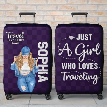 Discover Summer Is Calling And I Definitely Must Go - Travel Personalized Custom Luggage Cover - Gift For Traveling Lovers
