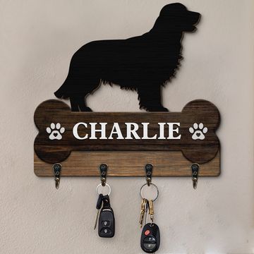 Discover Love Comes In Fur And Paws - Dog Personalized Custom Home Decor Custom Shaped Key Hanger, Key Holder - House Warming Gift For Pet Owners, Pet Lovers