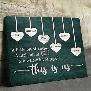 Discover A Whole Lot Of Love - Personalized Horizontal Canvas - Gift For Couples, Husband Wife