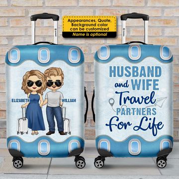 Discover Travel Partners For Life - Personalized Luggage Cover