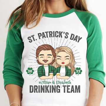 Discover We Are The Drinking Team Personalized St. Patrick's Day Baseball Tee