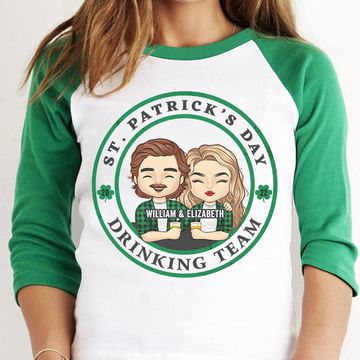 Discover Be Careful! We're The Best Drinking Team Personalized St. Patrick's Day Baseball Tee
