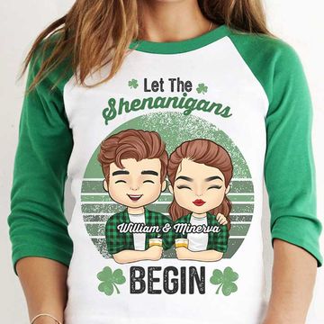 Discover Hey! The Shenanigans Will Begin Personalized St. Patrick's Day Baseball Tee