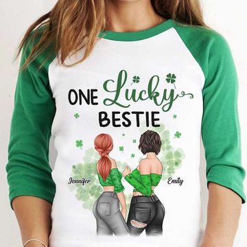 Discover Lucky To Have You As My Best Friend Personalized St. Patrick's Day Baseball Tee