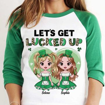 Discover Let's Get Lucked Up Personalized St. Patrick's Day Baseball Tee
