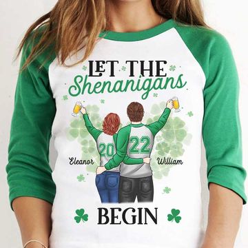 Discover The Shenanigans Will Begin Personalized St. Patrick's Day Baseball Tee