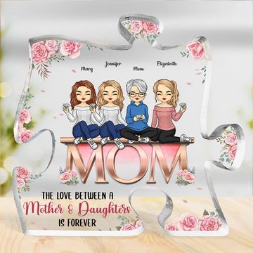 Discover You're The Piece That Holds Us Together Family Personalized Custom Puzzle Shaped Acrylic Plaque
