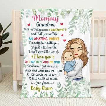 Discover You'll Be An Amazing Mother - Family Personalized Custom Baby Blanket