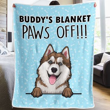 Discover Paws Off - It's My Blanket - Gift For Dog Lovers - Personalized Blanket