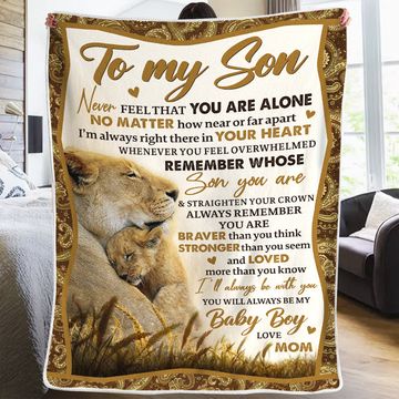 Discover You Are Braver Than You Think & Loved More Than You Know - Family Blanket - Gift For Son From Mom