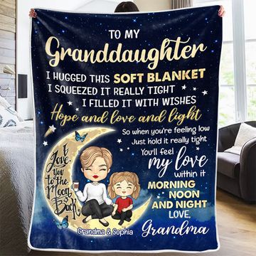 Discover To My Lovely Granddaughter - Family Personalized Custom Blanket