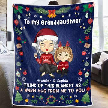 Discover To My Lovely Granddaughter - Family Personalized Custom Blanket