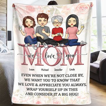 Discover Wrap Yourself Up In This And Consider It A Big Hug - Family Personalized Custom Blanket