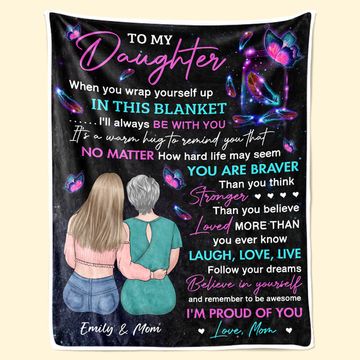 Discover Like Mother Like Daughter - Family Personalized Custom Blanket