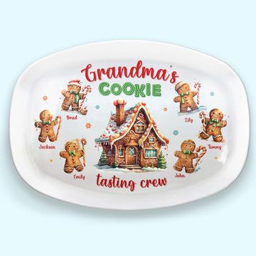 Discover Grandma Never Runs Out Of Hugs Or Cookies Family Mother's Day Gift Personalized Custom Resin Platter