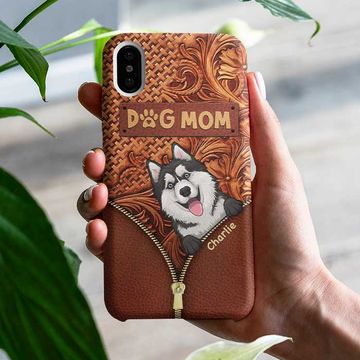 Discover Mom Of Awesome Dogs Personalized Custom Dogs Lover Mother's Day Gift Phone Case