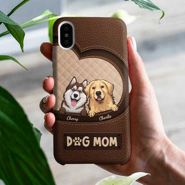 Discover Born to Be a Dog Mom Personalized Custom Pets Lover Mother's Day Gift Phone Case