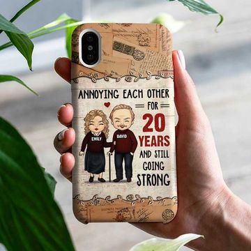 Discover Annoying Each Other For Decades And Still Going Strong Husband Wife Couples Gift Personalized Custom Phone Case