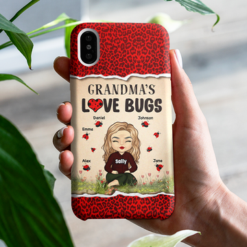 Discover Grandma's Love Bugs Mom Mother's Day Gift Personalized Phone Case