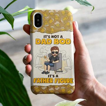 Discover It's A Father Figure It's Not A Dad Bod Custom Dad Gift Personalized Father's Day Phone Case