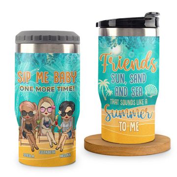 Discover That Sounds Like A Summer To Me Custom Bestie Gift Personalized Can Cooler