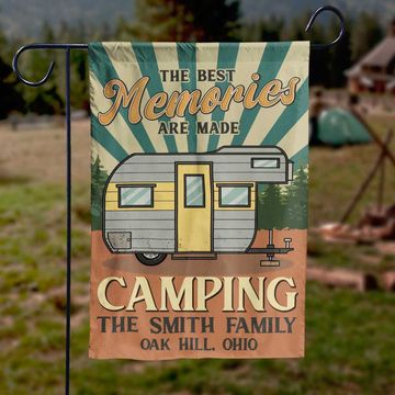 Discover The Best Memories Are Made Camping - Personalized Camping Flag