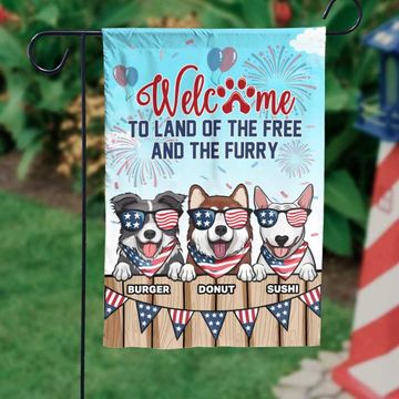 Discover Happy 4th Of July For Dog Lovers - 4th Of July Decoration - Personalized Dog Flag