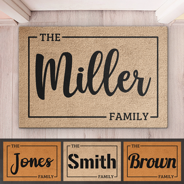 Discover The Family - Family Personalized Custom Decorative Mat