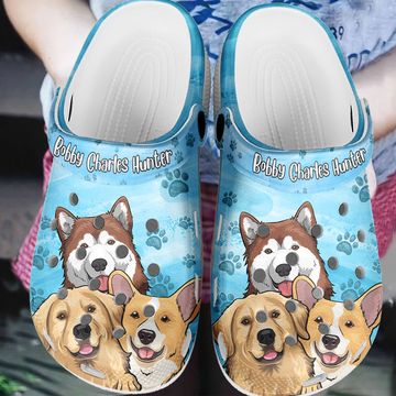 Discover Colorful Paw Prints - Dog & Cat Personalized Custom Unisex Clogs - Gift For Pet Lovers