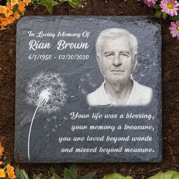 Discover You Are Loved Beyond Words Custom Photo Personalized Family Sympathy Memorial Stone