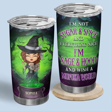 Discover I'm Not Sugar And Spice Personalized Custom Witches Halloween Theme Tumbler