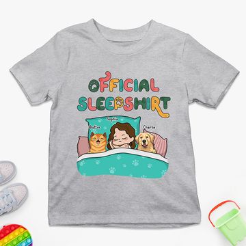 Discover Kid & Pets Official Sleepshirt - Dog & Cat Personalized Custom Kid T-shirt