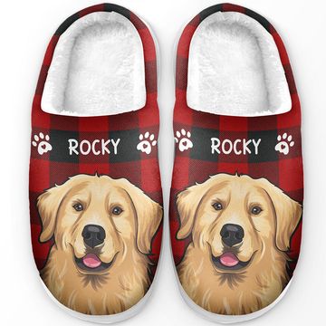 Discover Love Walks On Four Paws -  Cat Personalized Custom Fluffy Slippers - Gift For Pet Owners, Pet Lovers