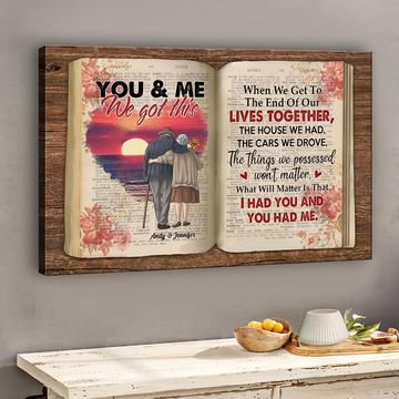 Discover You & Me We Got This - Personalized Couple Canvas