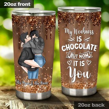 Discover Perfect Idiot - Personalized Couple Couple Tumbler