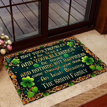 Discover Irish Blessing - Personalized Saint Patrick's Day Doormat