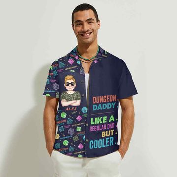 Discover Like A Regular Dad But Cooler - Personalized RPG Hawaiian Shirt